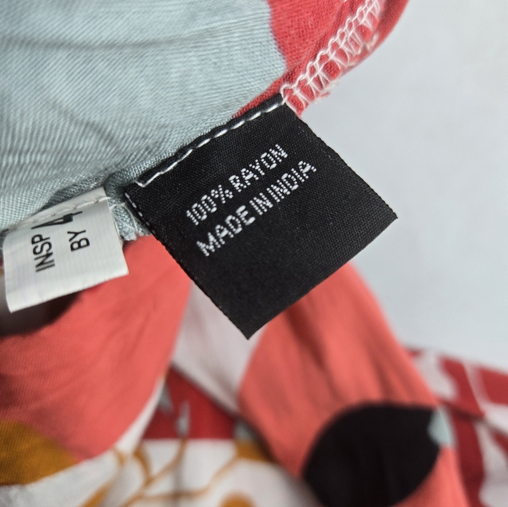 Colorful Abstract Patterned Pullon Pants 1X - Picture 6 of 10